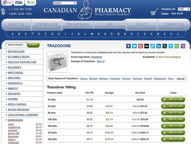 What are the long-term side effects of trazodone - Buy Trazodone Online Over the Counter